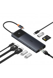 Baseus Dokēšanas stacija 1in10 USB C spraudnis - 2xHDMI RJ45 SD/TF USB3 BASEUS