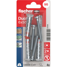 Fischer Dobto konstrukciju stiprinājums DuoHM 6x55 S PH TX, Fischer, 4 gab.