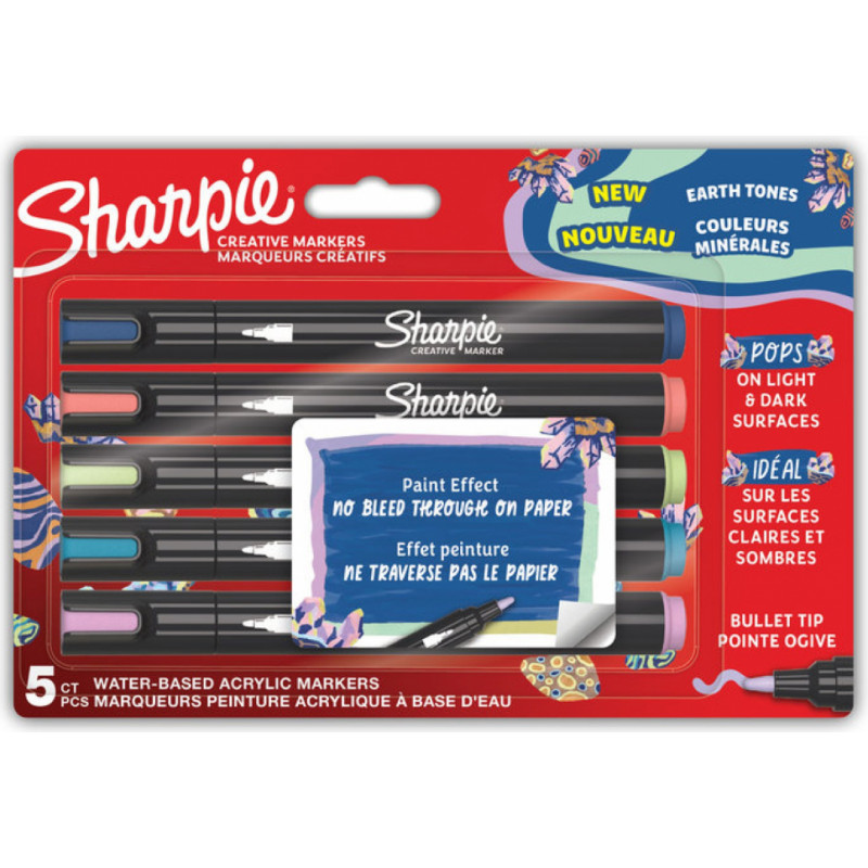 Sharpie Radošo marķieru komplekts, apaļš gals, SHARPIE, 5 gab
