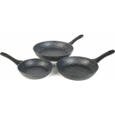 Salter BW11459BRMFOB Megastone Thermo Collar 3-Piece Frying Pan Set - 20/24/28cm