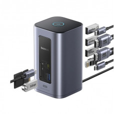 Baseus Dokēšanas stacija 1in12 USB C spraudnis - 2xHDMI RJ45 SD/TF USB3 NU1 Air Spacemate BASEUS