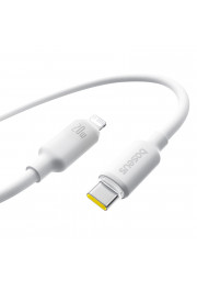 Baseus Kabelis USB C - IP Lightining 2m 20W putu silikona balts BASEUS