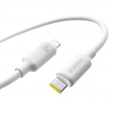 Baseus Kabelis USB C - IP Lightining 2m 20W putu silikona balts BASEUS