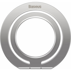Baseus Salokāms metāla gredzena statīvs iPhone, sudraba krāsā