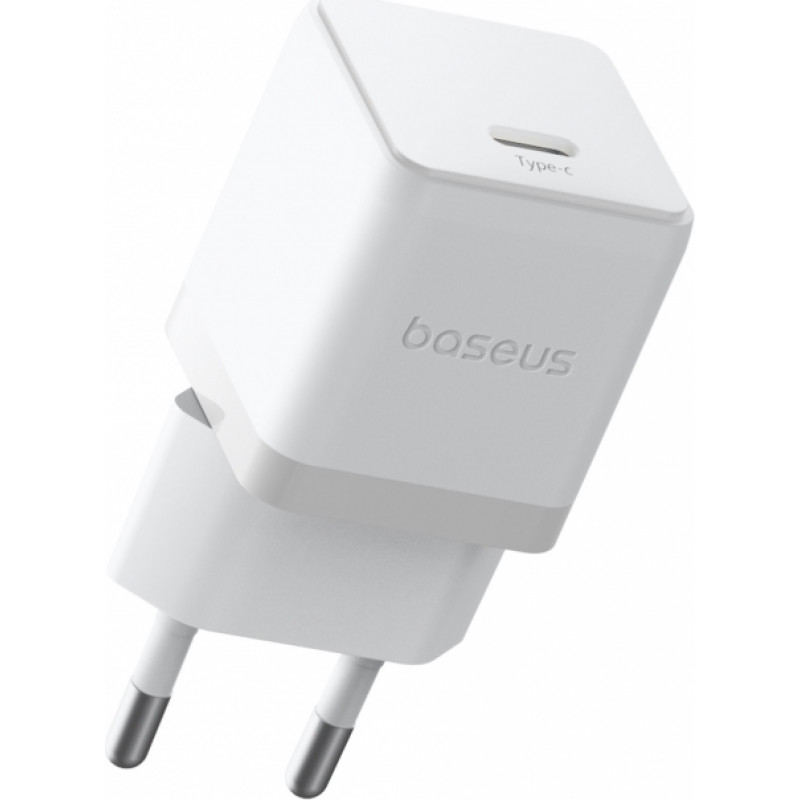 Baseus Sienas ātrais lādētājs Palm 30W USB-C QC3.0 PD3.0, balts