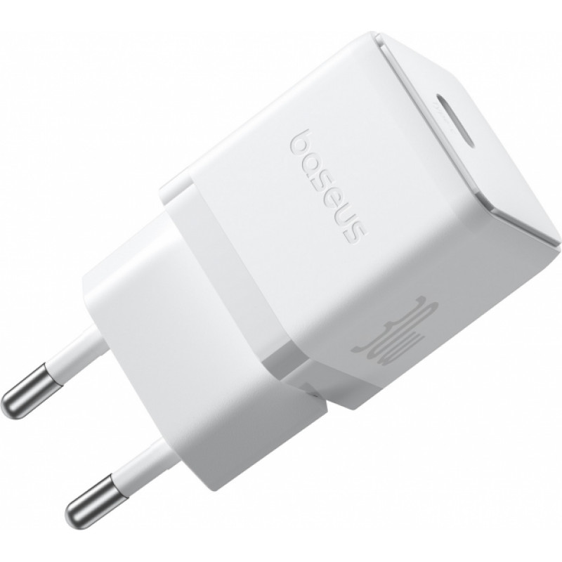 Baseus Sienas ātrais lādētājs Palm 30W USB-C QC3.0 PD3.0, balts