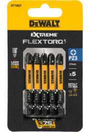 Dewalt Skrūvgrieža uzgaļi FLEXTORQ PZ3, 57 mm, DeWALT, 5 gab.