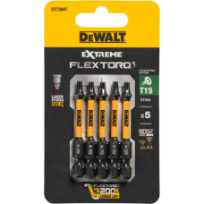 Dewalt FLEXTORQ skrūvgriežu uzgaļi T15 57 mm, DeWALT, 5 gab.