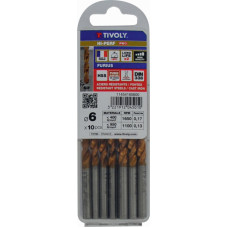 Tivoly FURIUS | HSS FUSIO fully ground jobber length drill. Split point. (Ø) 8 mm