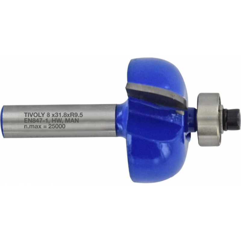 Tivoly Frēze ar lodīšu gultni 32x9,5 mm, 8 mm kāts