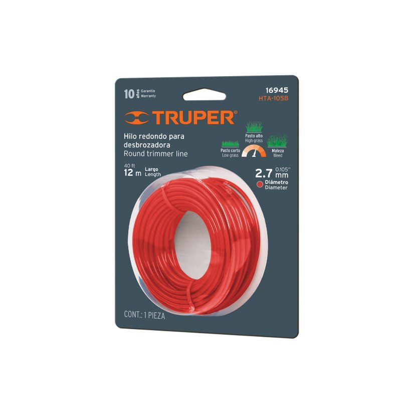 Truper Ümar trimmeri jõhv 2.7mm/12m Truper®