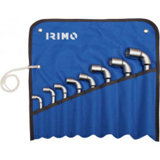 Irimo L-cauruļu sešstūra (HEX) dubultā uzgriežņu atslēgu komplekts 8 gab. - 8/10/11/13/14/17/19/22mm ar uzglabāšanas maciņu