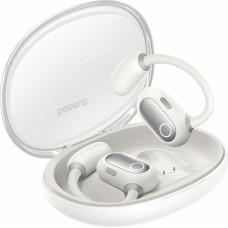 Baseus Atvērtās bezvadu Bluetooth 5.3 austiņas Eli Sport 1 ar uzlādes futrālīti, baltas krāsas