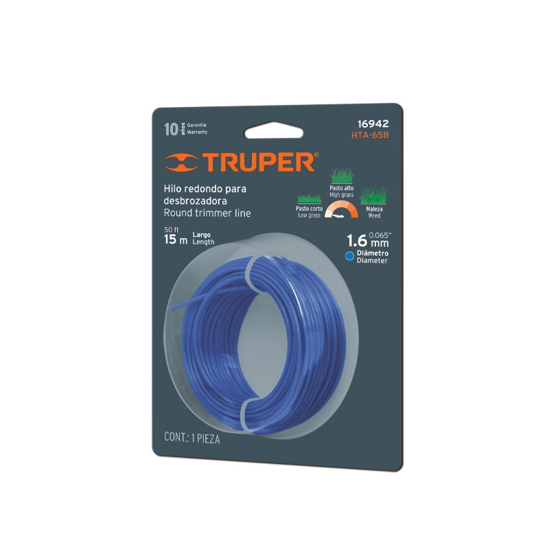 Truper Ümar trimmeri jõhv 1.6mm/15m Truper®