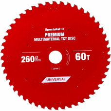 Specialist+ griešanas disks Multimaterial 260x30x60T