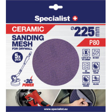 Specialist+ Keramikinis tinklelis Mesh 225mm P80