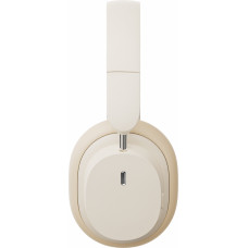 Baseus Bezvadu Bluetooth 5.3 austiņas austiņām uz ausīm Bowie D05, baltas krāsas