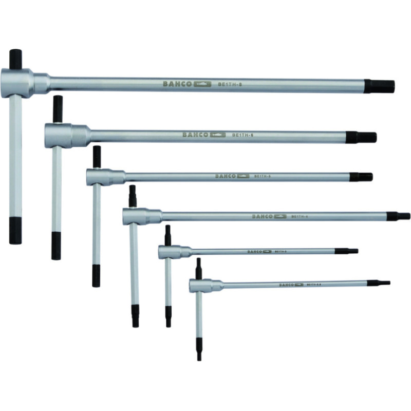 Bahco T-roktura seškansu atslēgu komplekts 6 gab. 2,5-8 mm