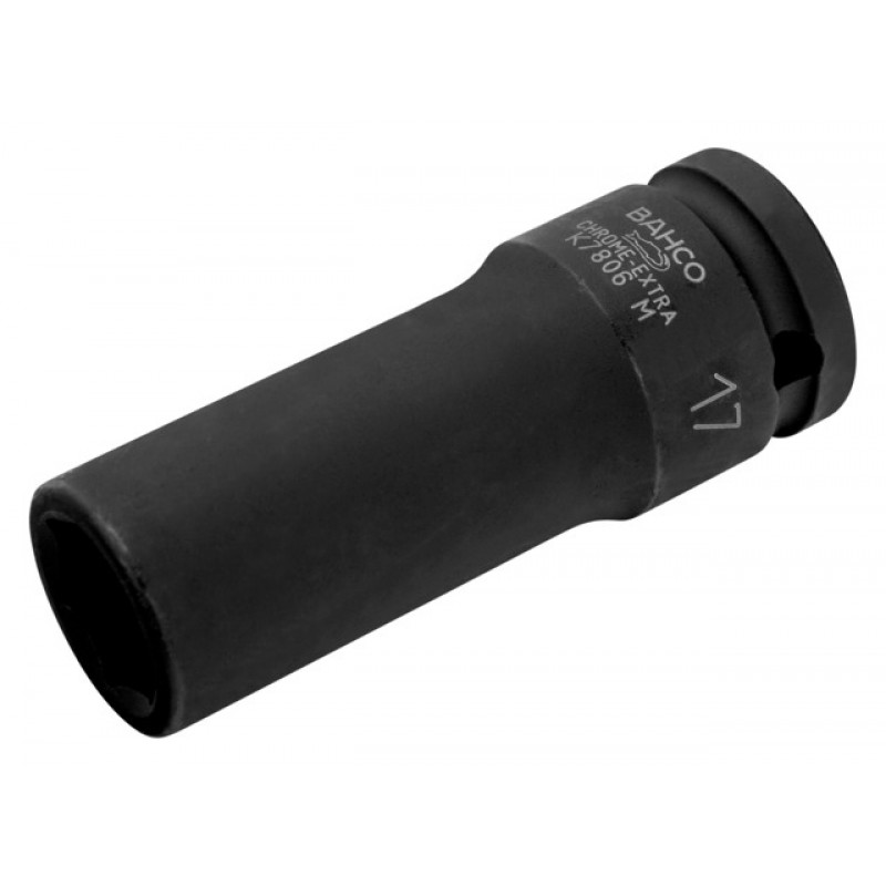Bahco Hexagon deep impact socket K7806M 17mm 1/2