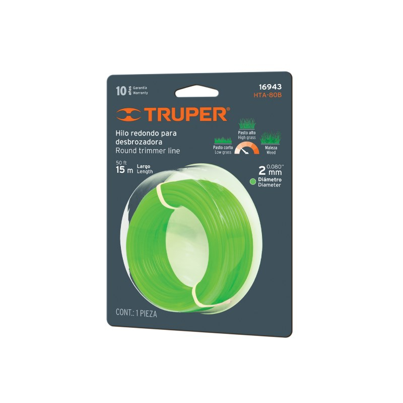 Truper Ümar trimmeri jõhv 2.0mm/15m Truper®
