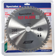 Specialist+ griešanas disks, 260 x 48T x 30 mm