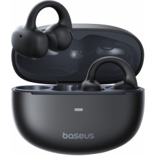 Baseus Atvērtās bezvadu Bluetooth 5.4 austiņas Bowie MC1 ar uzlādes futrālīti, melnas, melnas