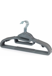 Beldray LA070598GRYFEU7 Grey Slimline Clothes Hangers - 8 Pack