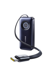 Baseus LiPo PowerBank 20000mAh 67W ar ievelkamu kabeli EnerCore CR11 BASEUS