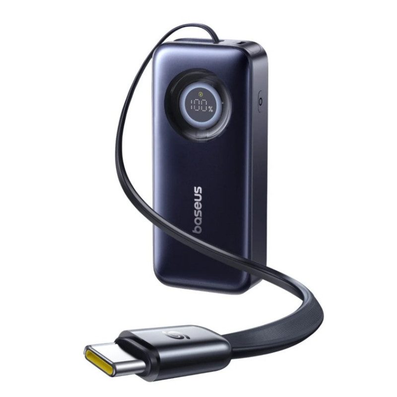 Baseus LiPo PowerBank 20000mAh 67W ar ievelkamu kabeli EnerCore CR11 BASEUS