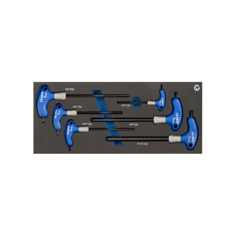 Irimo T-Handle hexagonal screwdriver set 6pcs H3-H10 1/3 foam Irimo