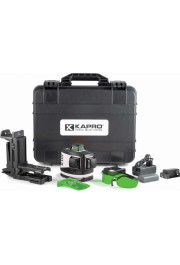 Kapro 883HG 3D krustlīniju lāzers ar zaļu staru un universālu sienas stiprinājumu