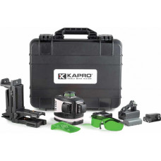 Kapro 883HG 3D krustlīniju lāzers ar zaļu staru un universālu sienas stiprinājumu