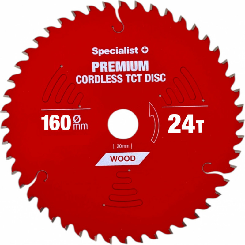 Specialist+ griešanas disks Cordless 160x24Tx20mm