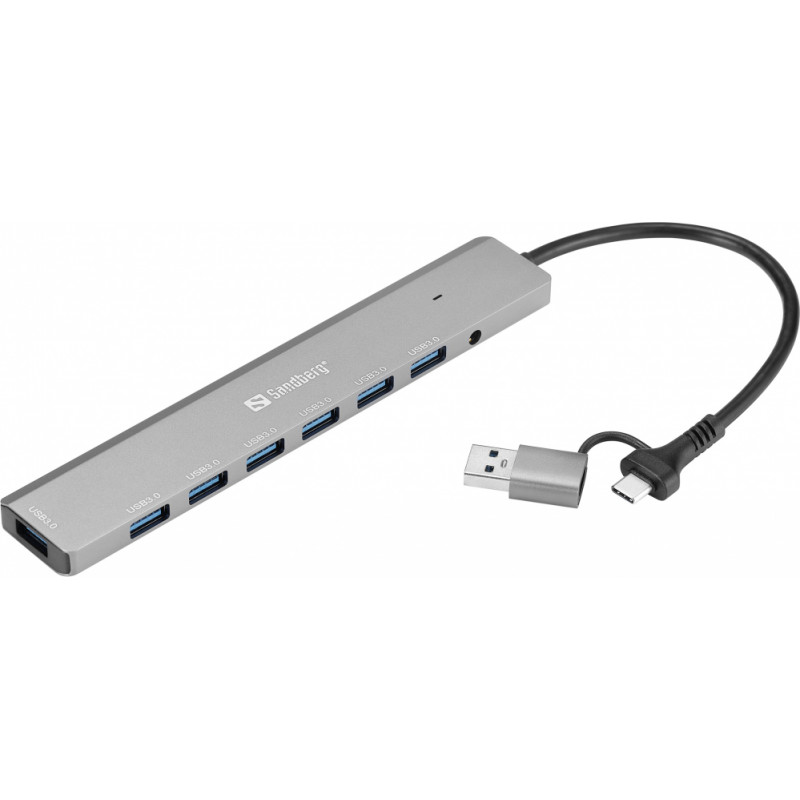 Sandberg 136-66 USB-C/A to 7 x USB 3.0 Hub