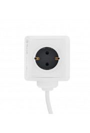 Tellur Power Cube Extended, Power strip 4 Outlets + 2xUSB ports, 1.5m cable white