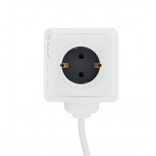 Tellur Power Cube Extended, Power strip 4 Outlets + 2xUSB ports, 1.5m cable white