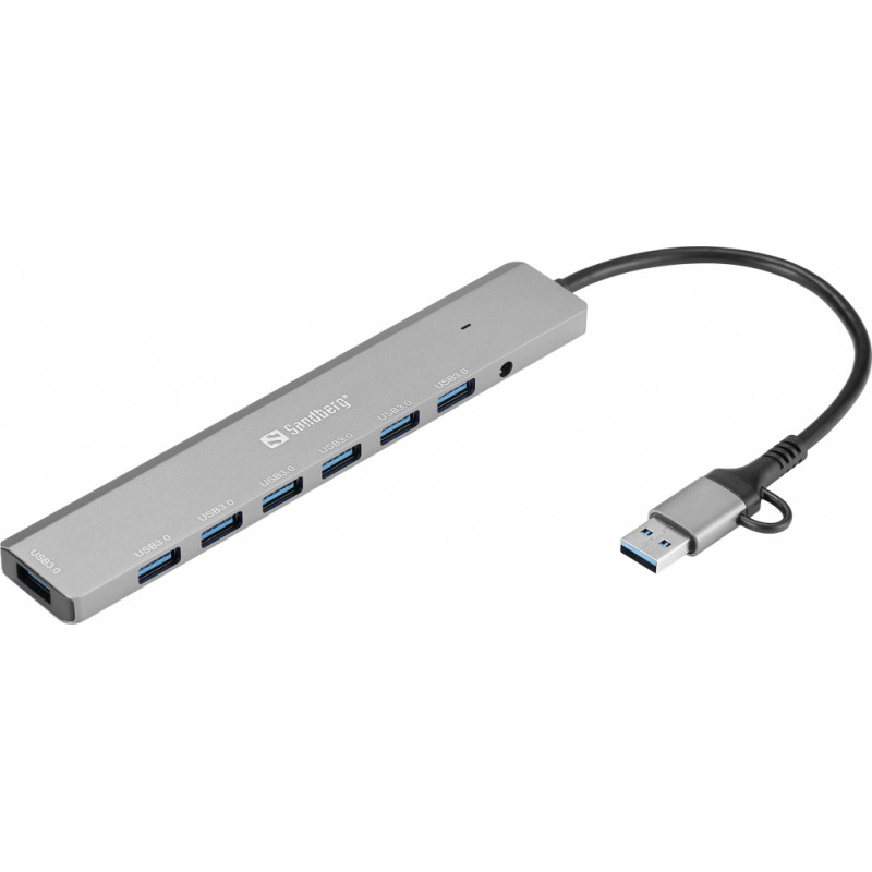 Sandberg 136-66 USB-C/A to 7 x USB 3.0 Hub