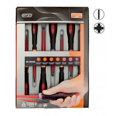 Bahco Elektriķu skrūvgriežu komplekts ERGO™ 7 gab - SL3,0 testeris; SL2,5/3,5/4,0/5,5; PZ1/2 - 1000V VDE