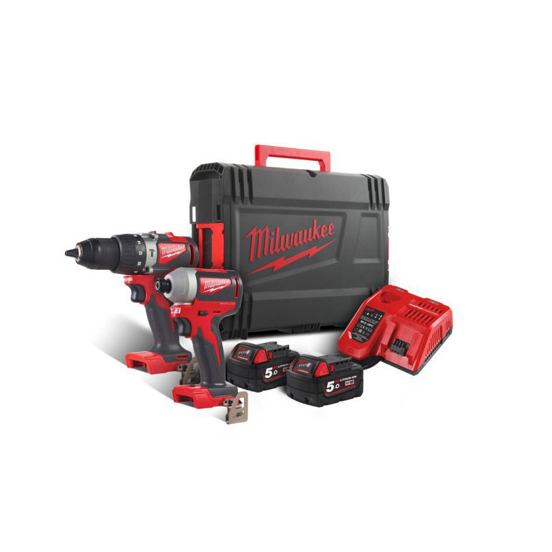 Milwaukee M18 18 V 2-bezoglīšu instrumentu komplekts BLPP2A2-502X