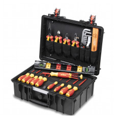 Wiha elektriķu instrumentu koferis L  34-daļīgais. (44505)