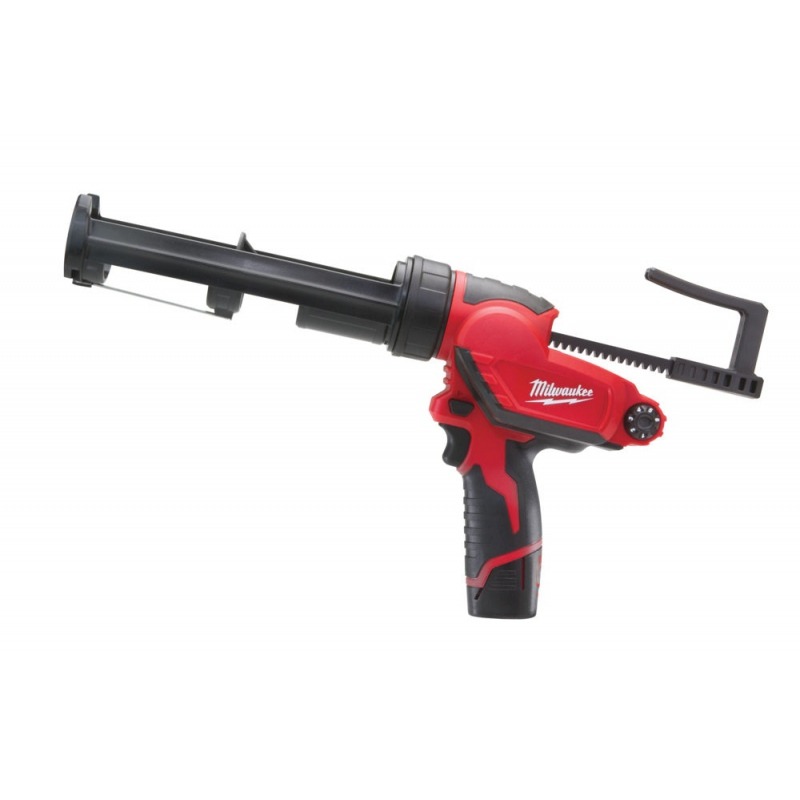 Milwaukee M12™ 12V silikona pistole PCG/310C-201B ar 310 ml kasetnes turētāju 