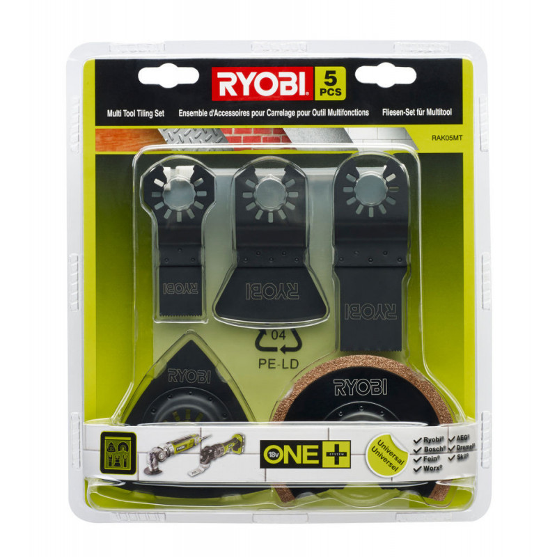 Ryobi multiinstrumenta 5 asmeņu komplekts RAK05MT