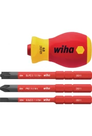 Wiha skrūvgriezis elektriķiem slimVario® ar uzgaļiem